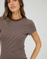 All About Eve Sami Stripe Cotton Tee in Brown | Women's Clothing | Gretel Lane