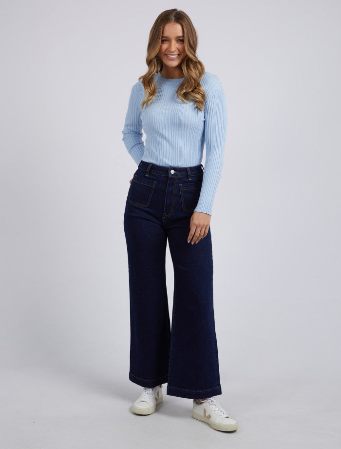 Sarah Wide Leg Jean (Indigo Denim)