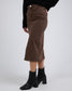 Scout Midi Skirt (Chocolate)