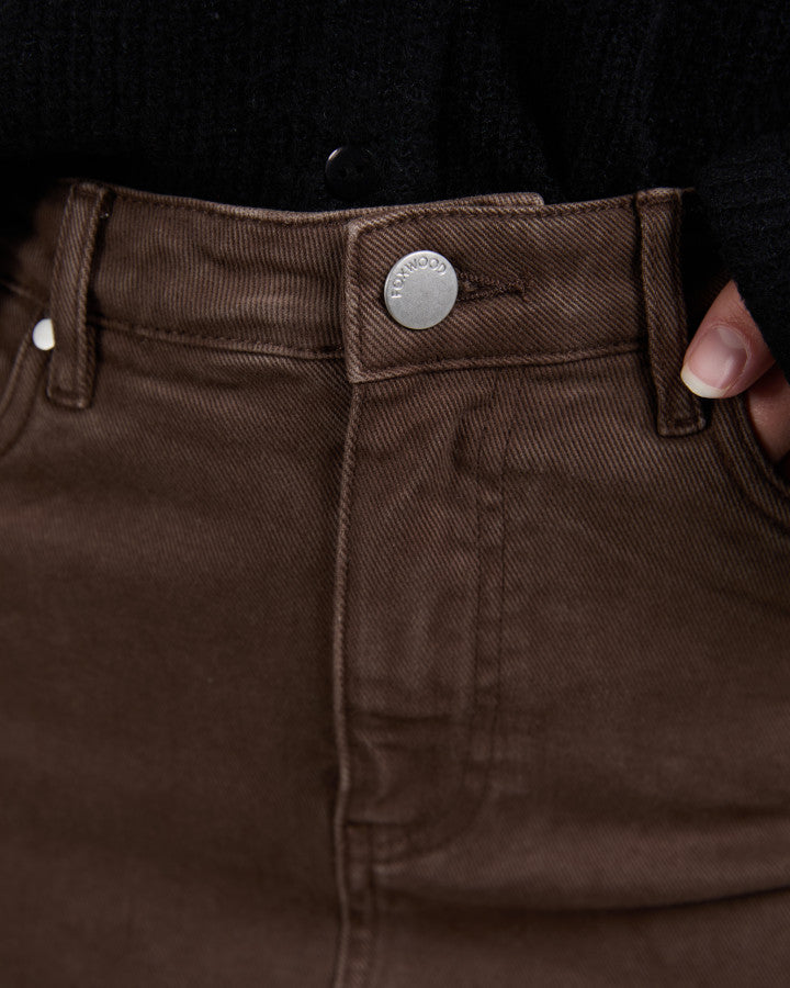 Scout Midi Skirt (Chocolate)