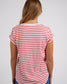 Signature Stripe Tee (Cayenne/White Stripe)
