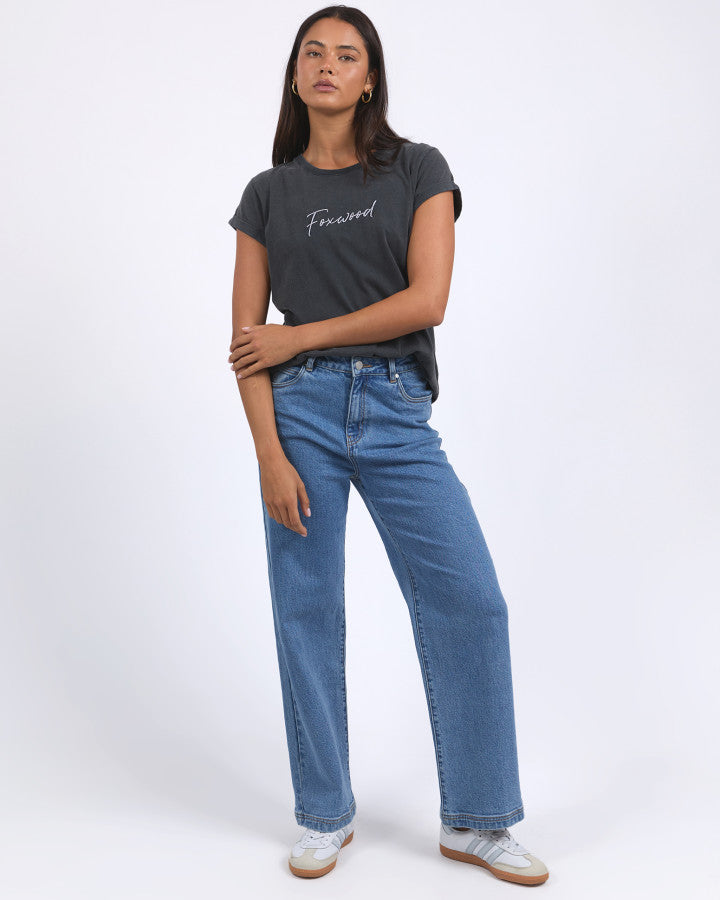 Foxwood Signature Tee Black | Women's Clothing | Gretel Lane
