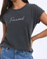 Foxwood Signature Tee Black | Women's Clothing | Gretel Lane