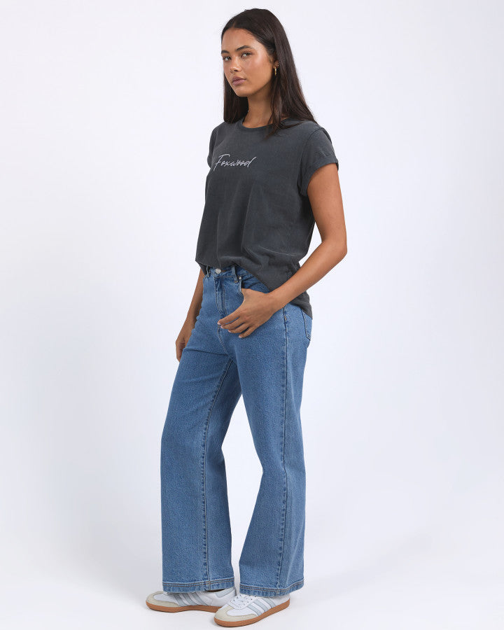 Foxwood Signature Tee Black | Women's Clothing | Gretel Lane