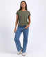 Foxwood Signature Tee Khaki | Women's Clothing | Gretel Lane
