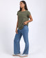 Foxwood Signature Tee Khaki | Women's Clothing | Gretel Lane