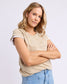Foxwood Signature Tee Oxford Oat | Women's Clothing | Gretel Lane