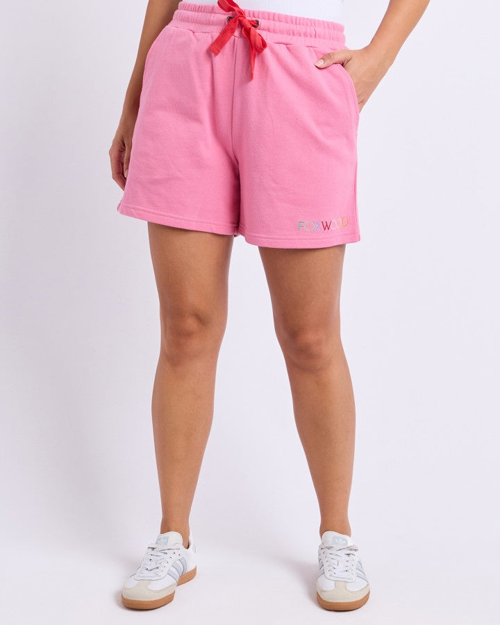 Foxwood Simplified Confetti Cotton Short Bubblegum Pink | Women's Clothing | Gretel Lane