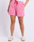 Foxwood Simplified Confetti Cotton Short Bubblegum Pink | Women's Clothing | Gretel Lane