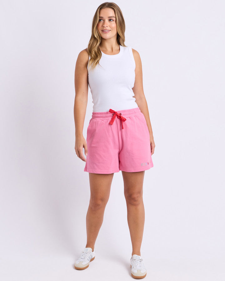 Foxwood Simplified Confetti Cotton Short Bubblegum Pink | Women's Clothing | Gretel Lane