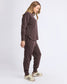 Foxwood Simplified Cotton Crew Sweatshirt in Coffee | Women's Clothing | Gretel Lane