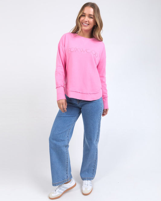 Simplified Metallic Crew (Bubblegum Pink)