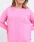 Simplified Metallic Crew (Bubblegum Pink)