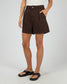 All About Eve Stevie High Rise Denim Short Brown | Women's Clothing | Gretel Lane