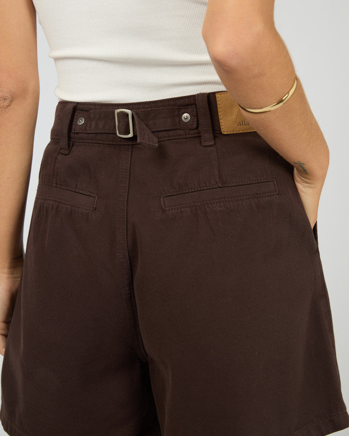 All About Eve Stevie High Rise Denim Short Brown | Women's Clothing | Gretel Lane
