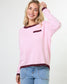 Stella + Gemma Street Pocket Knit Jumper in Strawberry Sangria Stripe | Women's Clothing | Gretel Lane