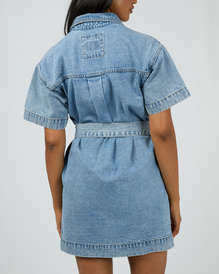 Sunny Denim Dress (Light Blue)