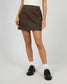 All About Eve Vanner Vegan Leather Mini Skirt Coffee | Women's Clothing | Gretel Lane