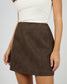 All About Eve Vanner Vegan Leather Mini Skirt Coffee | Women's Clothing | Gretel Lane