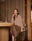 Stella + Gemma Verity Neck Tie Blouse in Chocolate Houndstooth | Women's Clothing | Gretel Lane