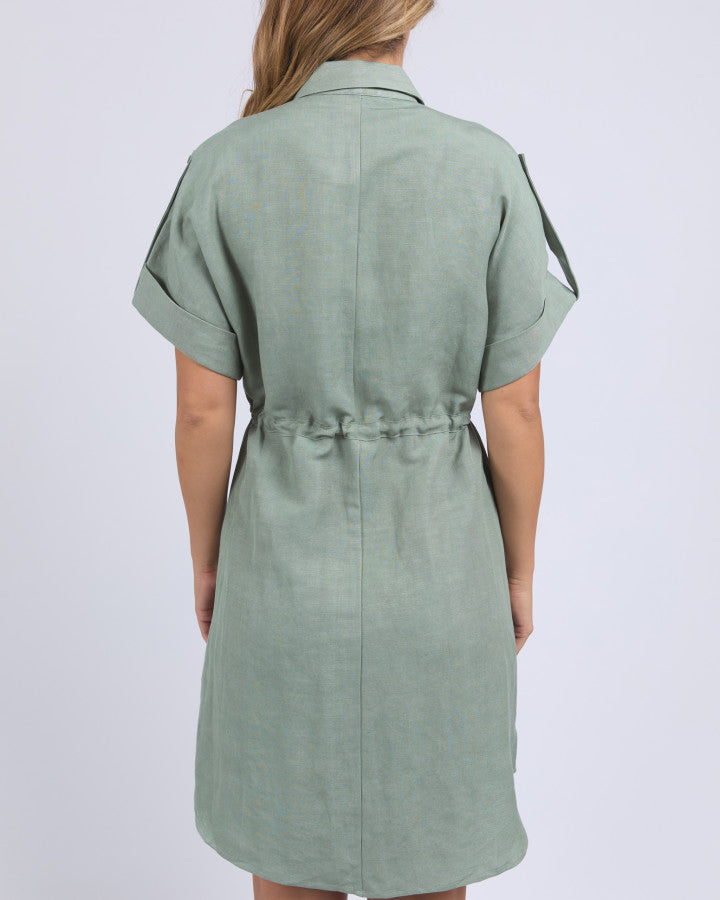 Willow Shirt Dress (Iceberg Green)
