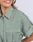 Willow Shirt Dress (Iceberg Green)