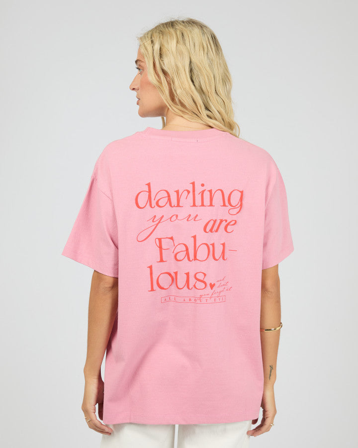 All About Eve You Are Fabulous Relaxed Cotton Tee Orchid | Women's T-shirt | Gretel Lane