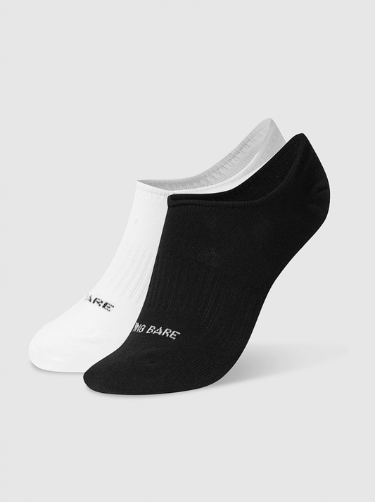 Invisible Bear Sock (Black & White)