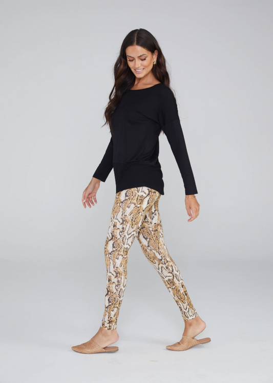 Chaka Rib Panel Tee (Black)