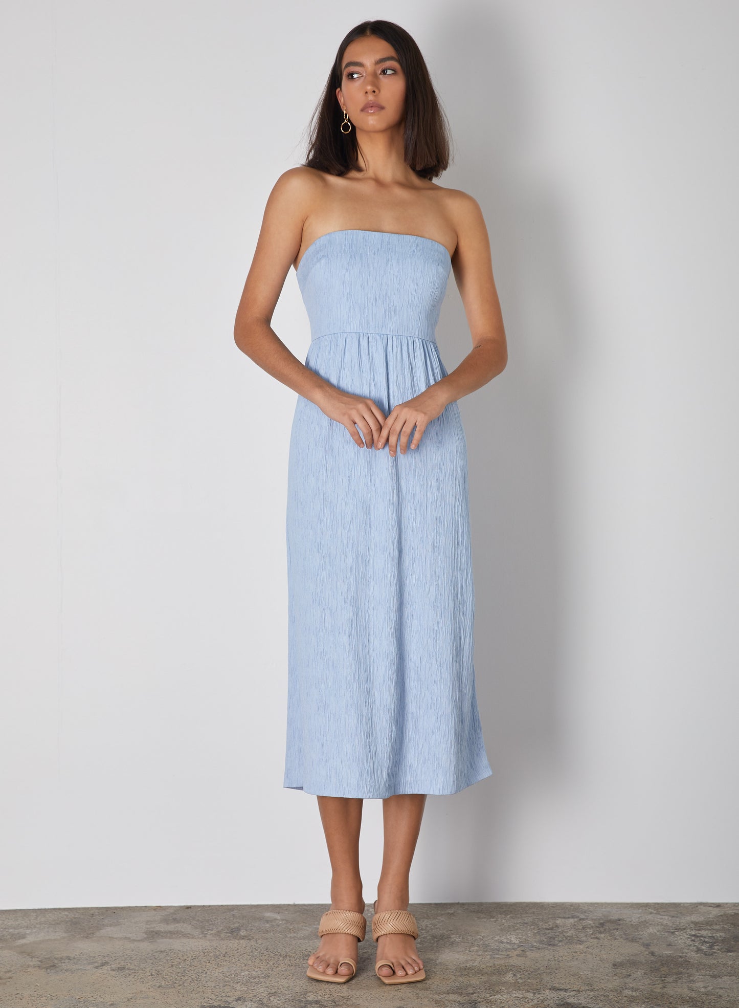 Ikaria Bandeau Dress (Sky Blue)