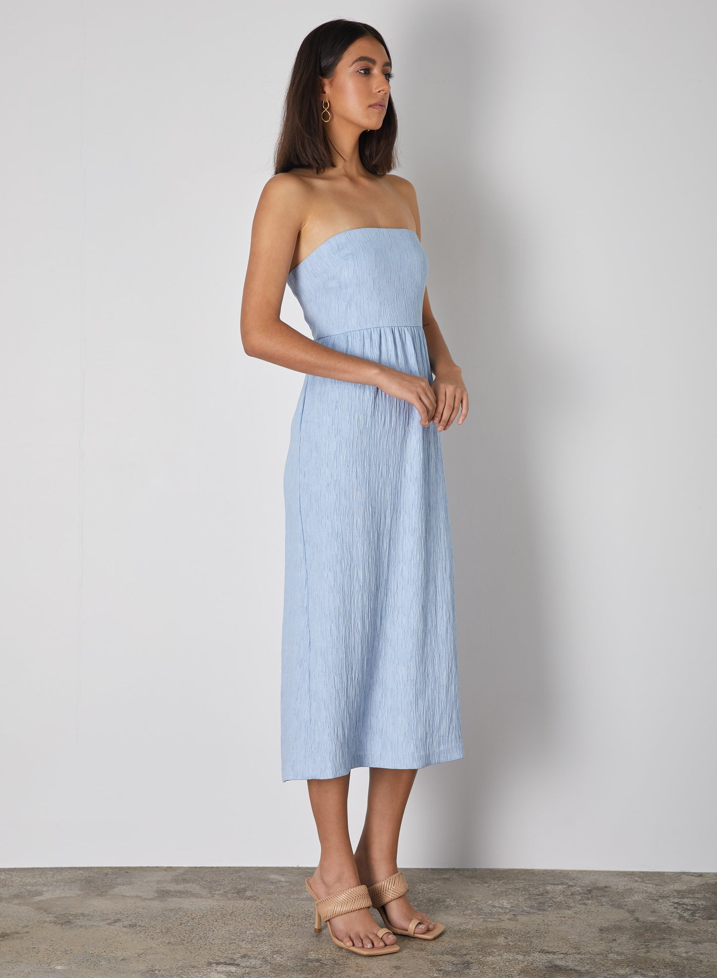 Ikaria Bandeau Dress (Sky Blue)