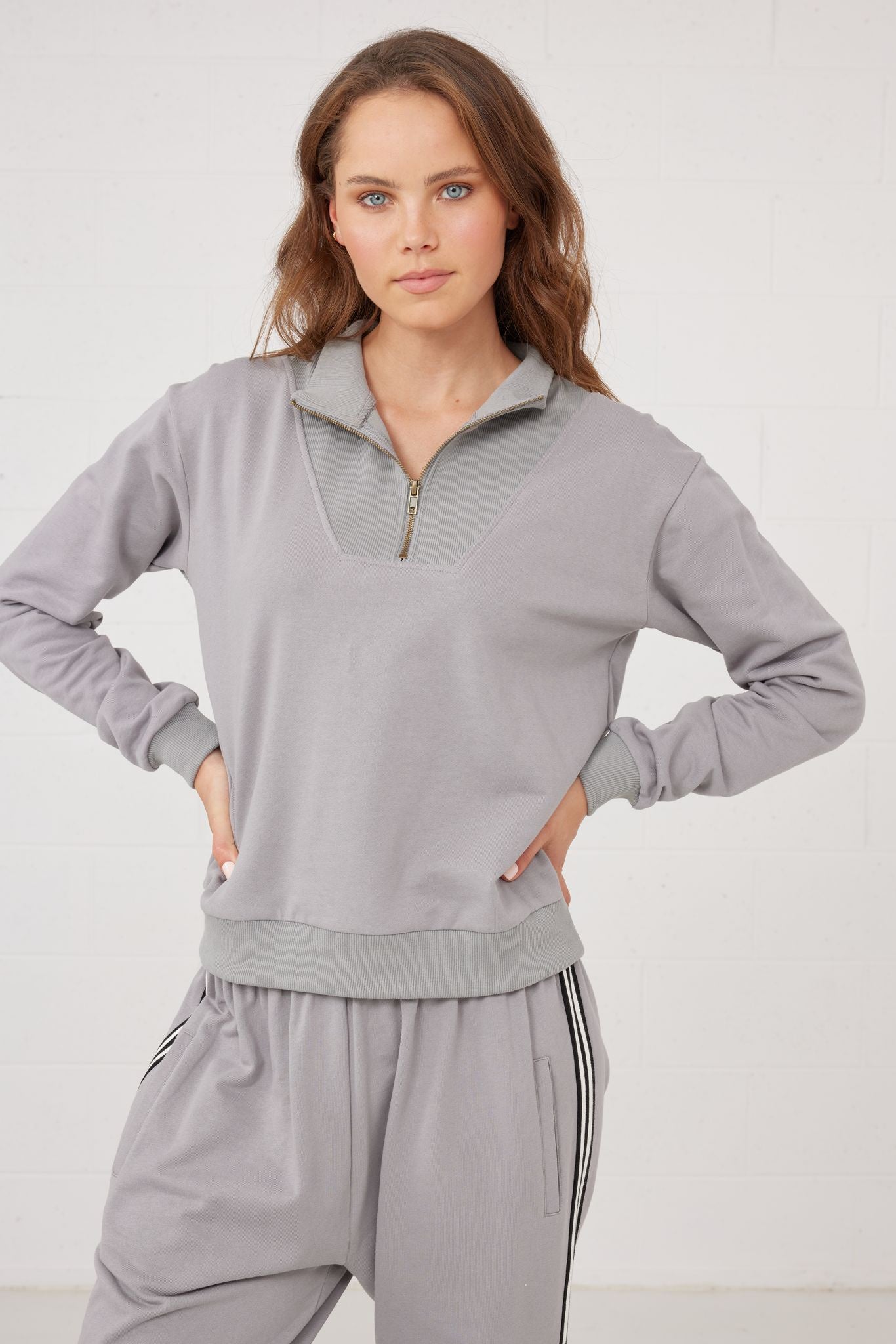 Ace Zip Sweat (Titanium)