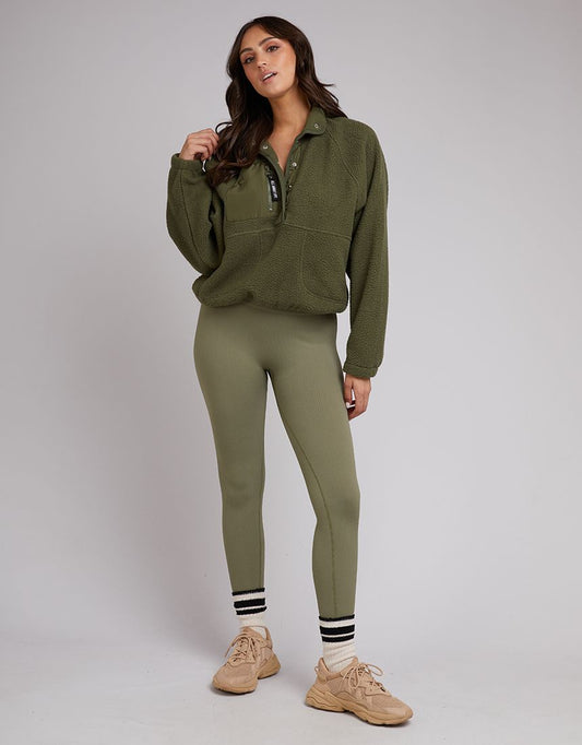 Active Teddy Zip 1/4 (Khaki)