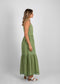 Alessia Embroidered Maxi Dress (Pistachio)