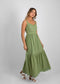 Alessia Embroidered Maxi Dress (Pistachio)