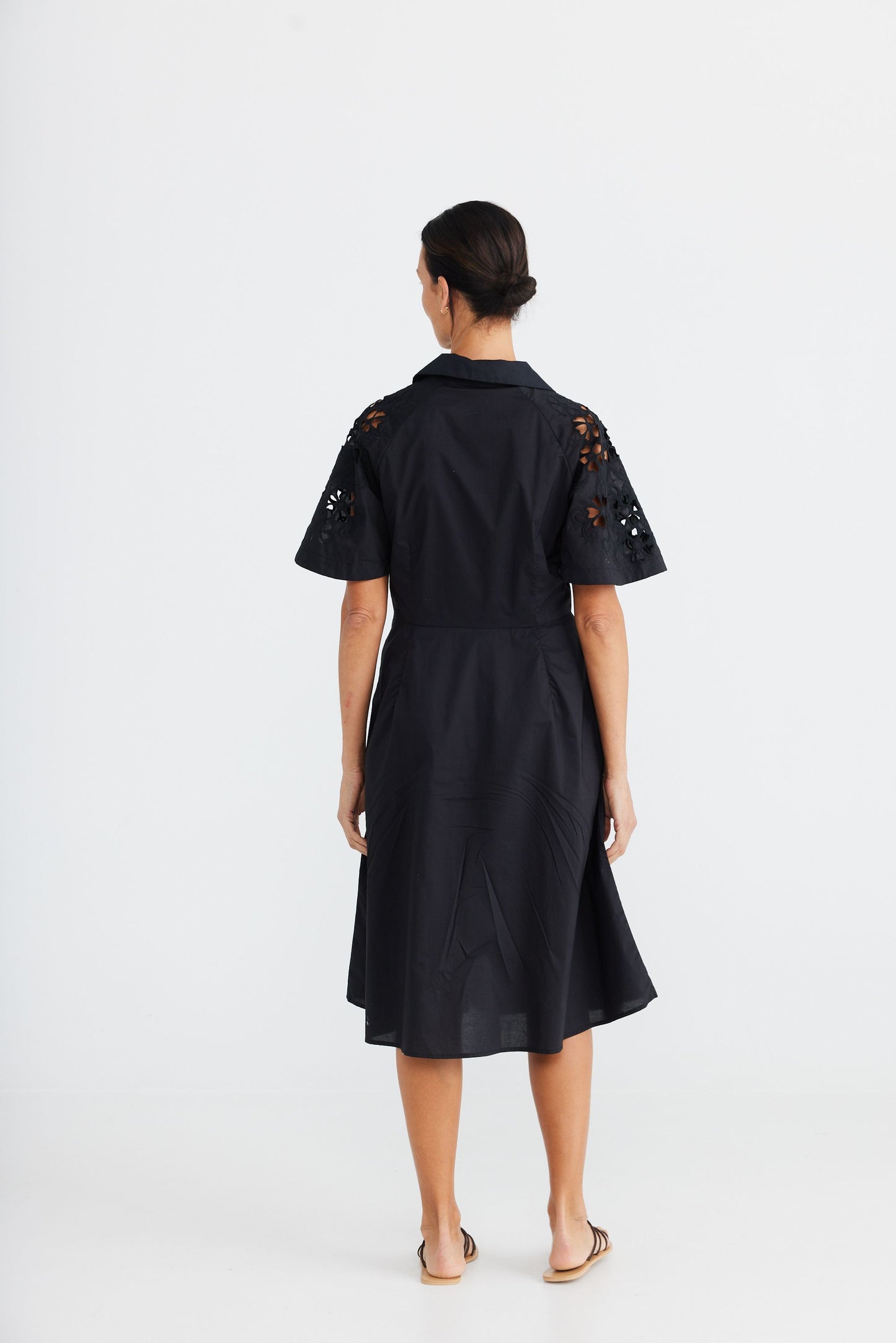 Alice Dress (Black Embroidery)