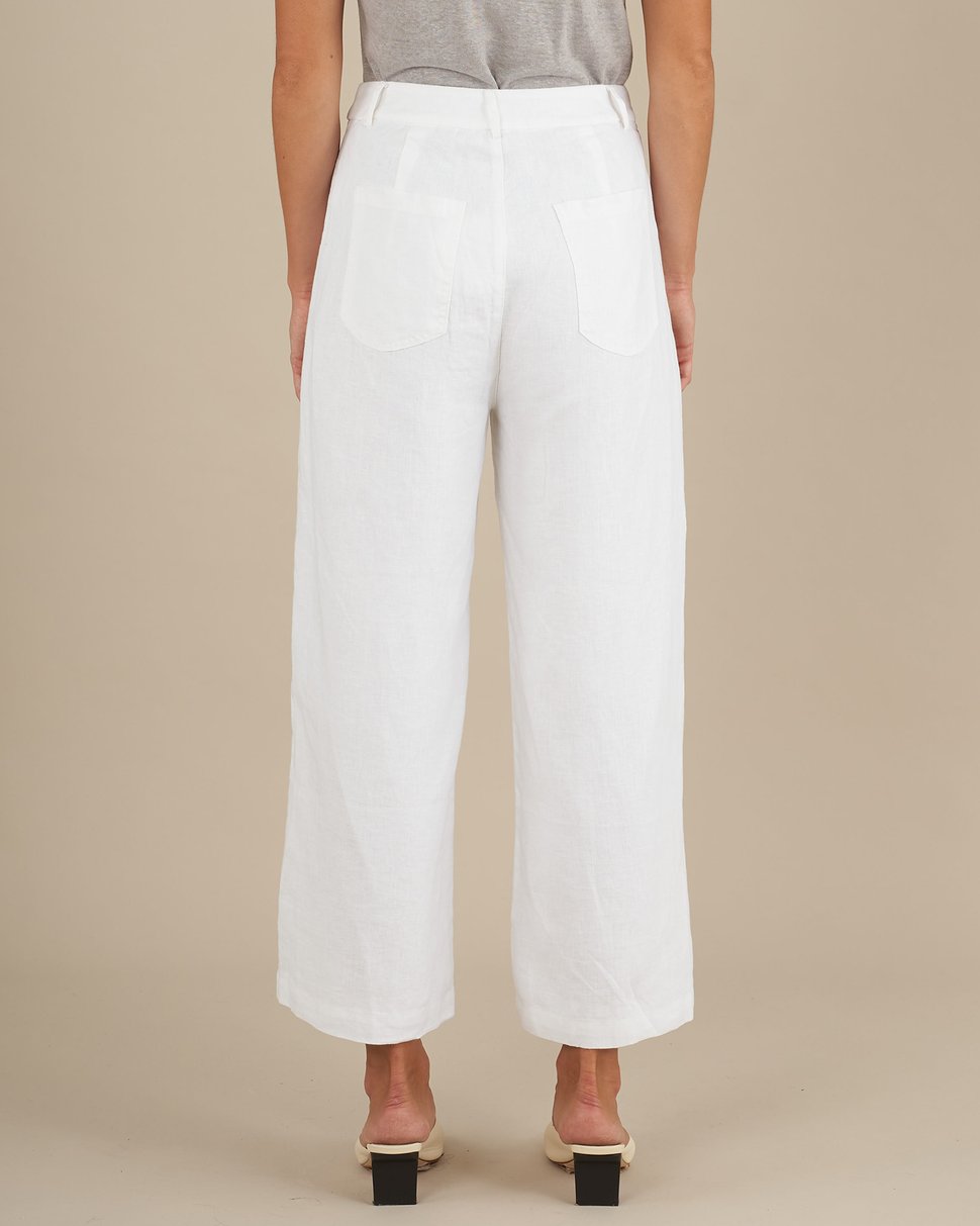 Barossa Linen Pant (White)