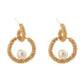 Beth Ball Hoop Baroque Pearl Earrings