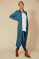 Cleo Longline Cardigan (Teal)