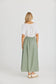 Coco Skirt (Sage Linen Viscose)