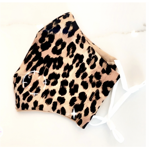 Face Mask - Double Silk (Leopard Tan)