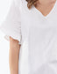 Flutter Sleeve Tee (White)