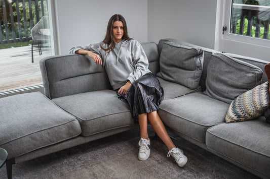 Hoodie (Grey/White Stars)