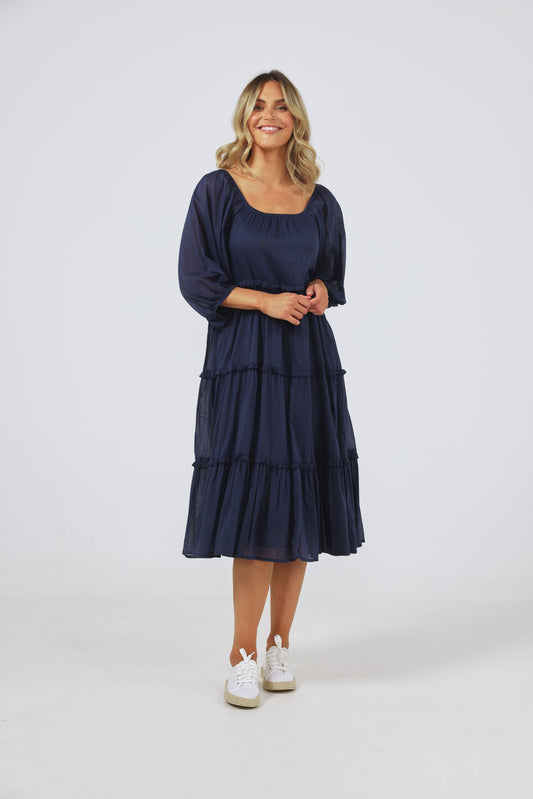 Grenadine Dress (Navy)