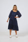 Grenadine Dress (Navy)