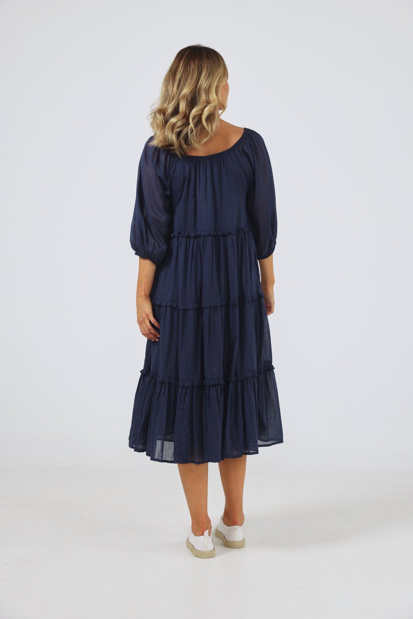 Grenadine Dress (Navy)