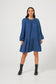 In Motion Dress (Steel Blue Linen Viscose)