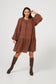 In Motion Dress (Chocolate Linen Viscose)