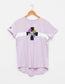 Lilac Cross Flowers Tee