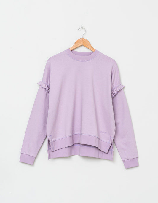 Lexi Ruffle Sweater (Lilac Fog)